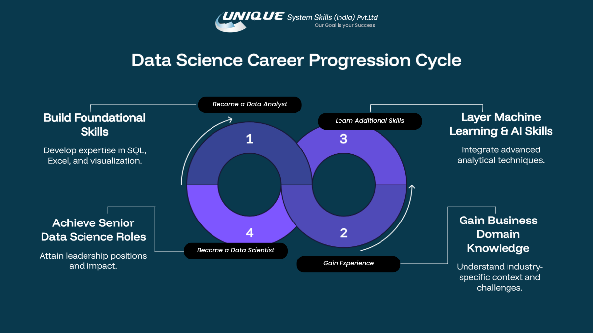 Data Science Career Progression Cycle